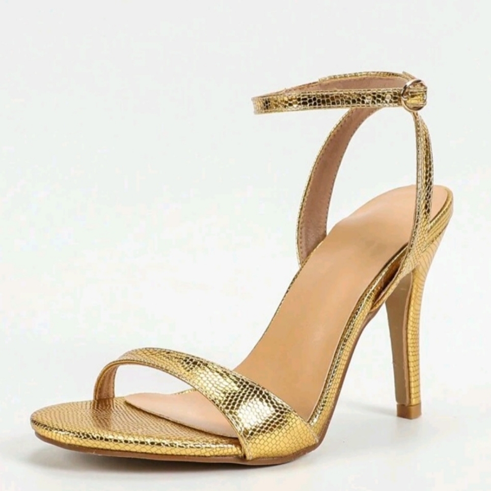 Gold Stiletto Heel